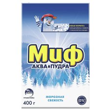 Стиральный порошок МИФ Ручная стирка 3в1 Морозная свежесть к/у 400г, 81541888/81663965